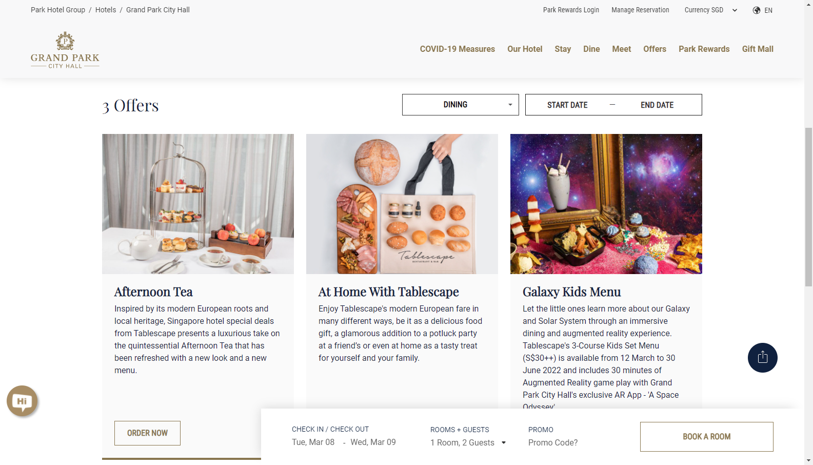 New Gifts & Experiences Website for Interesting Hotels Group