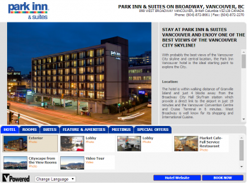 park inn vancouver vbrochure