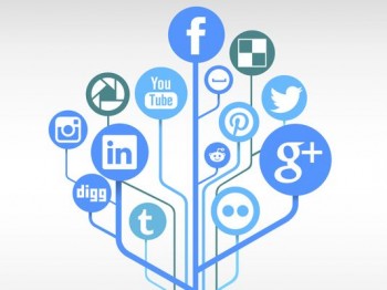 Social Media Icon Tree